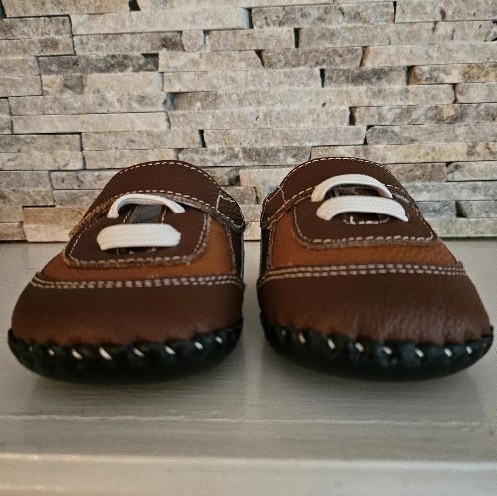Pediped Baby Flexible Leather Josh Brown Shoes